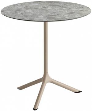 Стол ламинированный обеденный Tripe тортора, зернистый Ø700х740 мм