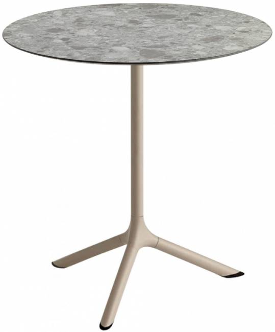 Стол ламинированный обеденный Tripe тортора, зернистый Ø700х740 мм