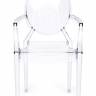 Кресло MEDALION (мод. 922) пластик, 56,5*53,2*92,5см, прозрачный (Комплект из 4 шт.) прозрачный пластик