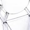Кресло MEDALION (мод. 922) пластик, 56,5*53,2*92,5см, прозрачный (Комплект из 4 шт.) прозрачный пластик