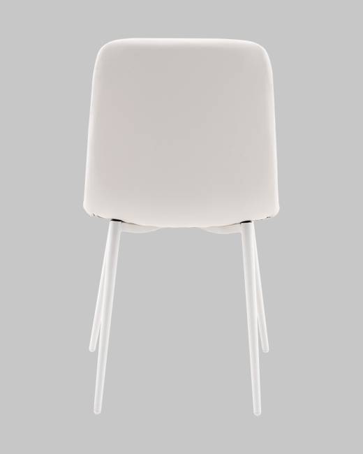 Стул Одди NEW экокожа белый белые ножки