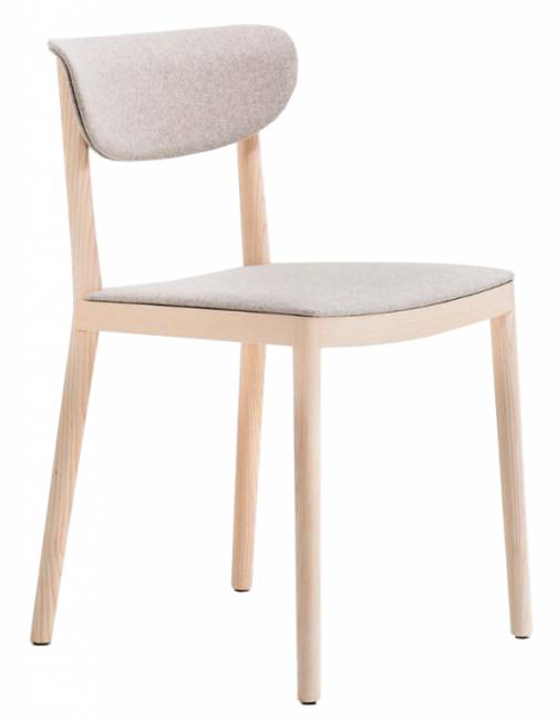 Стул деревянный с мягкой обивкой Tivoli беленый ясень, светло-серый 480х530х785 мм Стул деревянный с мягкой обивкой Tivoli беленый ясень, светло-серый 480х530х785 мм