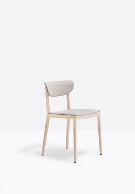 Стул деревянный с мягкой обивкой Tivoli беленый ясень, светло-серый 480х530х785 мм Стул деревянный с мягкой обивкой Tivoli беленый ясень, светло-серый 480х530х785 мм