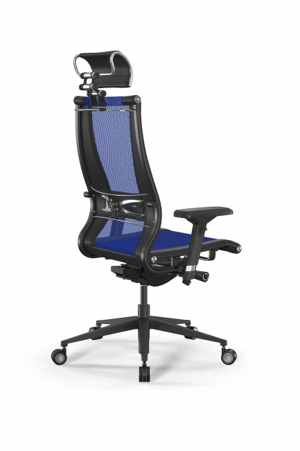 Кресло Samurai L2-16D - TS+Infinity /Kb09/Nb09/D04P/H2cL-3D(M26.B11.G24.W04), синий-черный