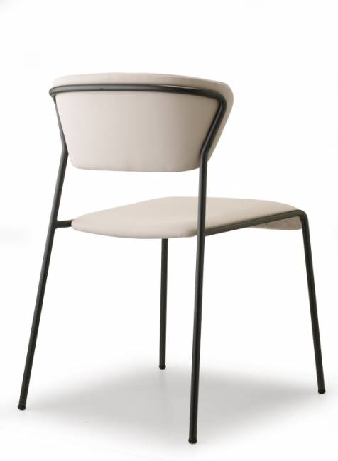 Стул с обивкой Lisa антрацит, слоновая кость 510х560х770 мм