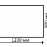 Столешница прямоугольная Werzalit белый дуб 1200х800х20.5 мм