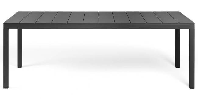 Стол металлический Rio Alu 210 Fix антрацит 2100х850х750 мм