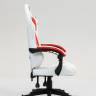 Кресло спортивное TopChairs Phantom бело-красный