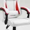 Кресло спортивное TopChairs Phantom бело-красный