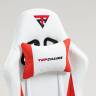 Кресло спортивное TopChairs Phantom бело-красный