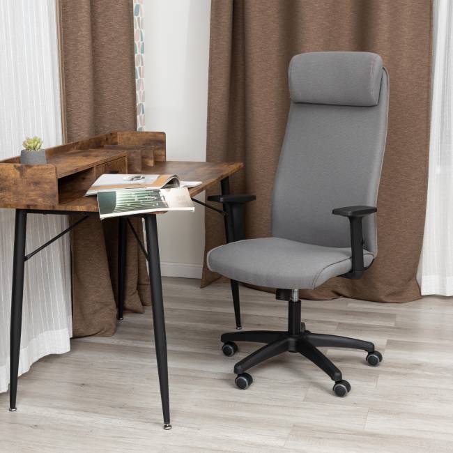Кресло PRAGMATIC PLT ткань, серый, C27 серый ткань