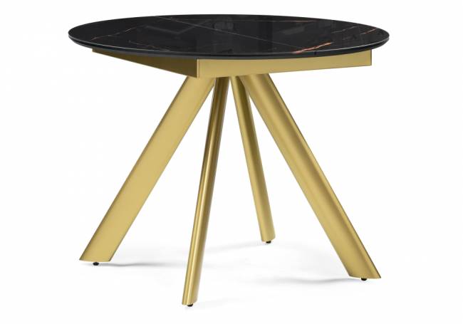 Галвестон 100х76 обсидиан / черный / золото