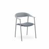 Стул Eila с подушкой пластик серый