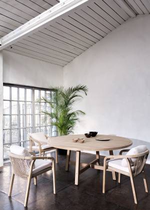 Стол круглый из акации RIMINI 180 см Joygarden Стол круглый из акации RIMINI 180 см Joygarden