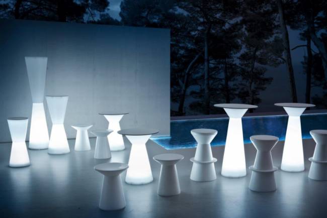 Стол ламинированный барный Roller Table Ø600х1100 мм