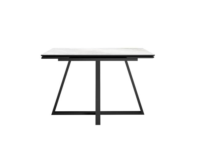 Стол DikLine SKF120 Керамика Cristal Onyx Bianco Polished/подстолье черное/опоры черные Стол DikLine SKF120 Керамика Cristal Onyx Bianco Polished/подстолье черное/опоры черные