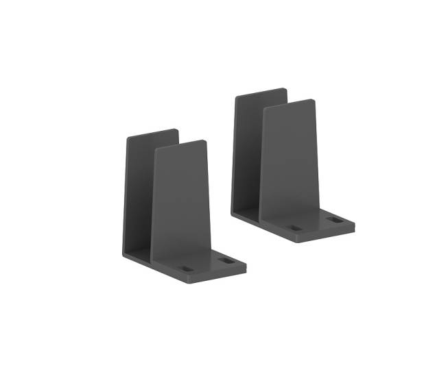 МК.ДЭС.004.AN / Держатель экрана стола (2 внутренних+2 внешних уголка) / цвет: антрацит