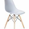 Стул обеденный DOBRIN DSW, ножки светлый бук, цвет белый (W-02)