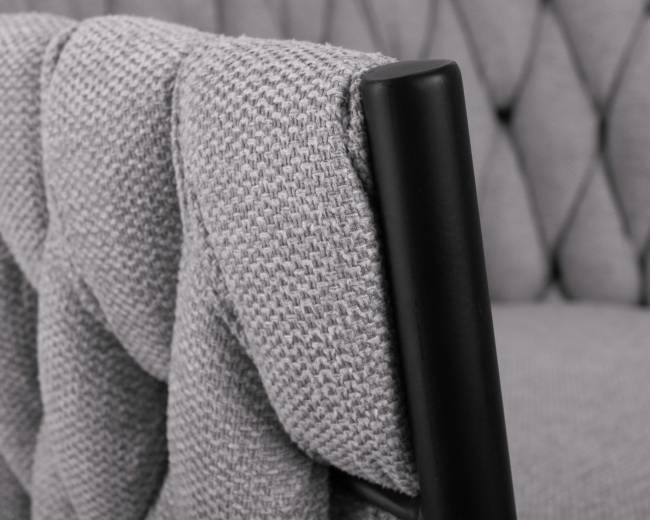 Стул барный DOBRIN LEON, серая ткань (LAR 275-17)