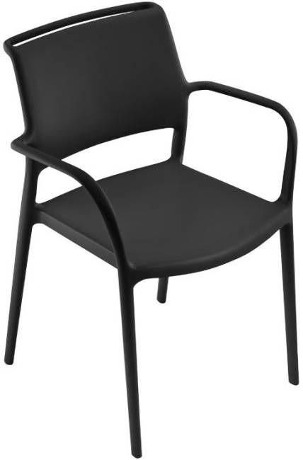 Кресло пластиковое Ara черный 595х560х830 мм