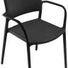 Кресло пластиковое Ara черный 595х560х830 мм