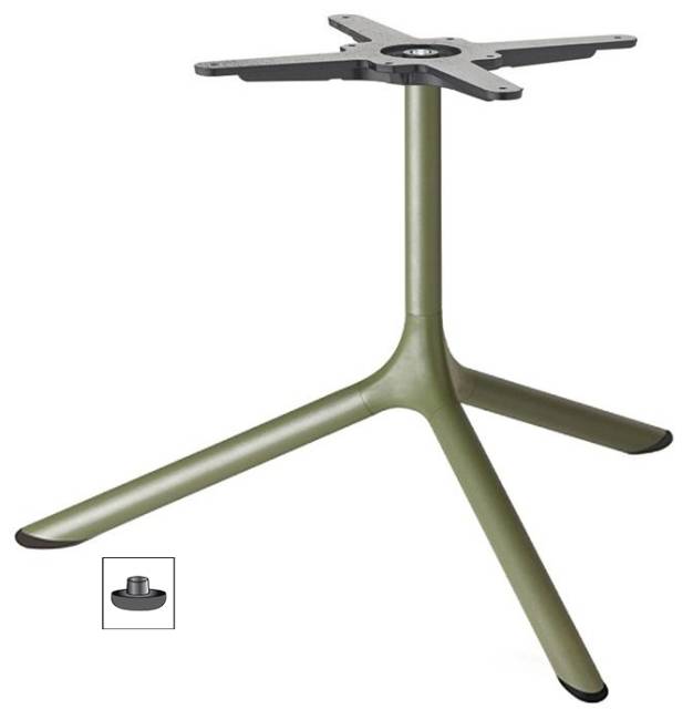 Подстолье металлическое Tripe Maxi оливковый Ø790х500 мм