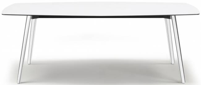 Стол ламинированный Squid алюминиевый, белый 2090х1080х730 мм