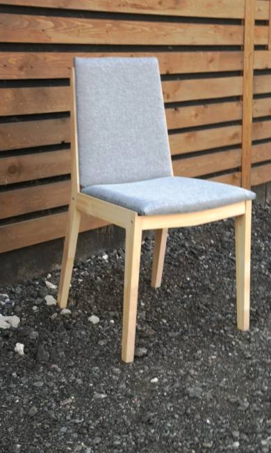 Стул Твит, Натуральное дерево/Серый