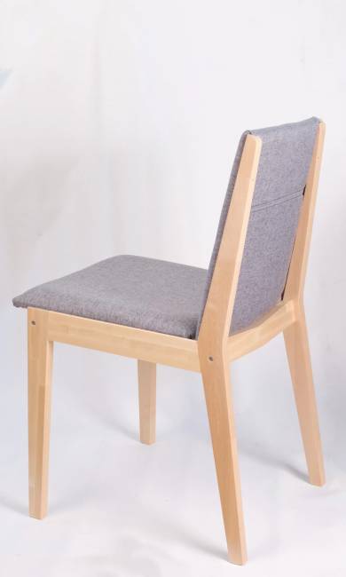 Стул Твит, Натуральное дерево/Серый