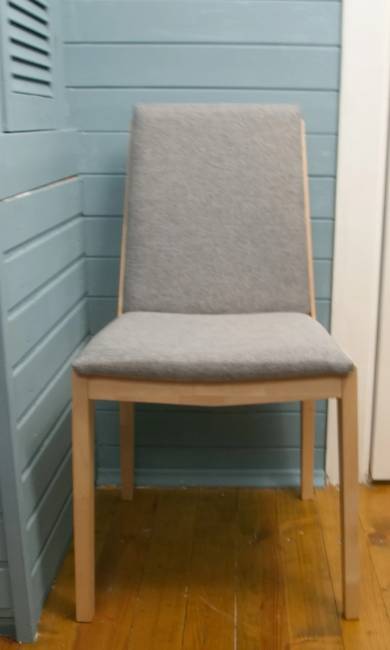 Стул Твит, Натуральное дерево/Серый