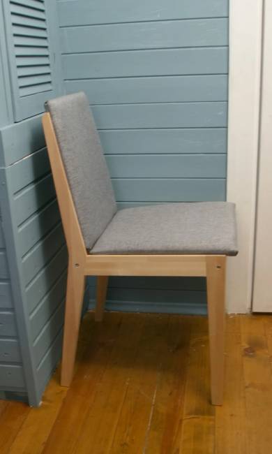 Стул Твит, Натуральное дерево/Серый