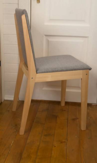 Стул Твит, Натуральное дерево/Серый