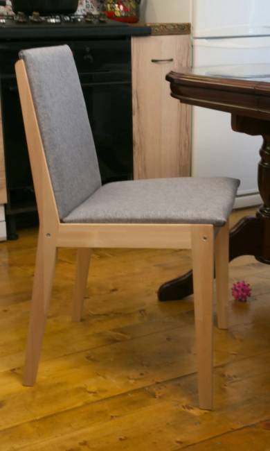 Стул Твит, Натуральное дерево/Серый