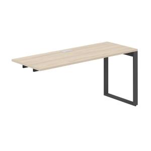 AG.183.AR.L.72.AN / Секция рабочей станции 1600х600х750 / профиль О-образный: 70х20 антрацит; лючок: серебро; столешница: акация равелло