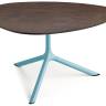 Столик ламинированный кофейный Tripe Maxi голубой, кортен 830х830х510 мм Столик ламинированный кофейный Tripe Maxi голубой, кортен 830х830х510 мм