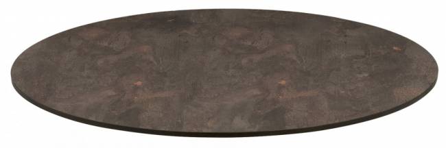 Стол ламинированный барный складной Tripe Folding оливковый, кортен Ø600х1100 мм