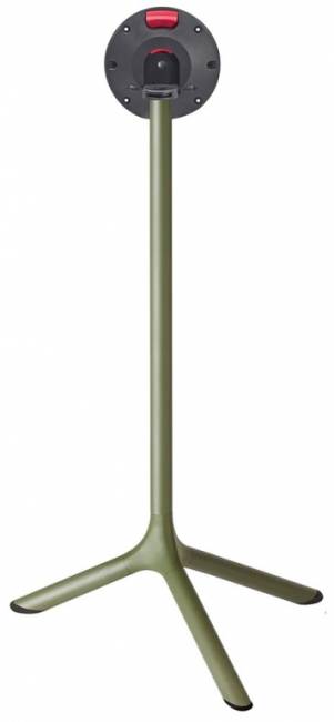 Стол ламинированный барный складной Tripe Folding оливковый, кортен Ø600х1100 мм