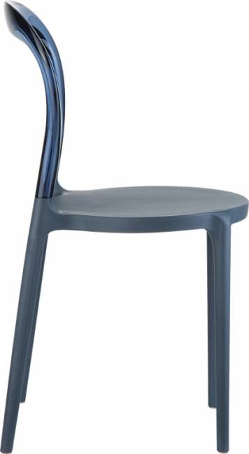 Стул пластиковый Mr Bobo темно-серый, дымчатый 420х500х850 мм Стул пластиковый Mr Bobo темно-серый, дымчатый 420х500х850 мм