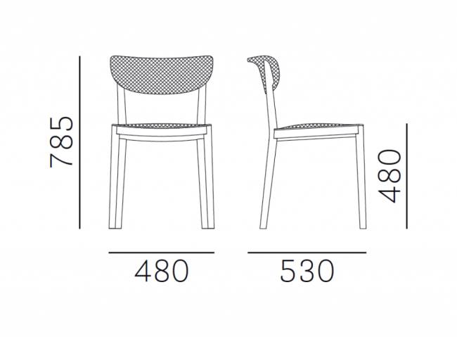 Стул деревянный с мягкой обивкой Tivoli черный ясень, серый 480х530х785 мм Стул деревянный с мягкой обивкой Tivoli черный ясень, серый 480х530х785 мм