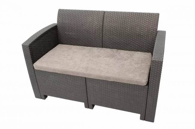 Arizona b:rattan, Диван двухместный, венге (2-х местная подушка) Arizona b:rattan, Диван двухместный, венге (2-х местная подушка)