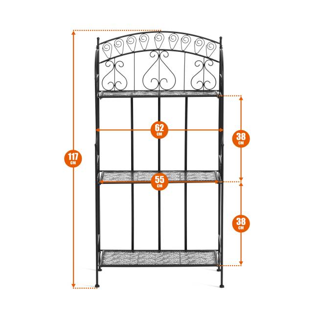 Этажерка Secret de Maison Шарлотта/Charlotte металл, античный белый, 62х32х117 см античный белый металл