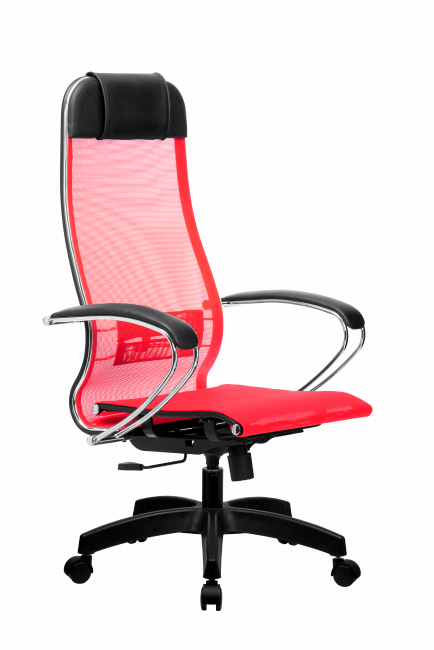 Кресло МЕТТА-4(MPRU)/подл.131/осн.001, красный/красный