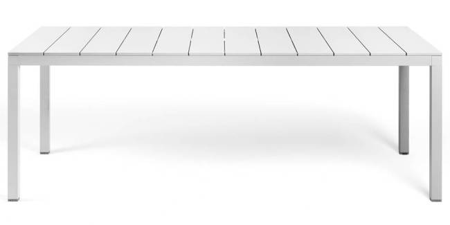 Стол металлический Rio Alu 210 Fix белый 2100х850х750 мм