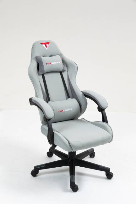 Кресло спортивное TopChairs Phantom серо-голубой