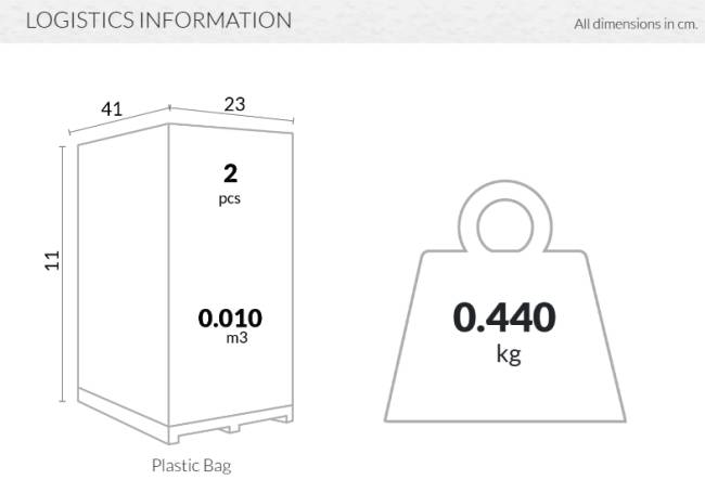 Подушка-подголовник для шезлонга Slim светло-коричневый 410х230х50 мм