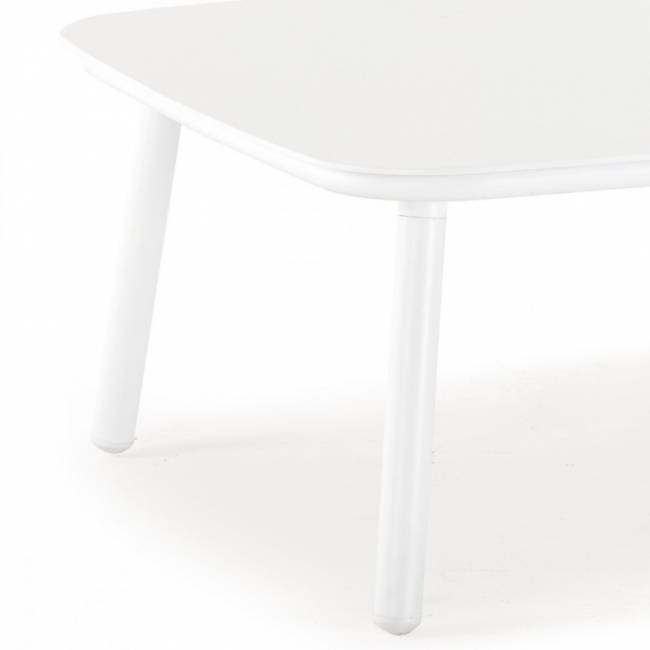 Столик металлический кофейный Venice белый 900х900х370 мм