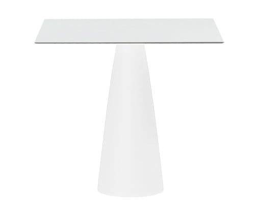 Стол из HPL пластика светящийся Hopla Lighting белый 690х690х720 мм