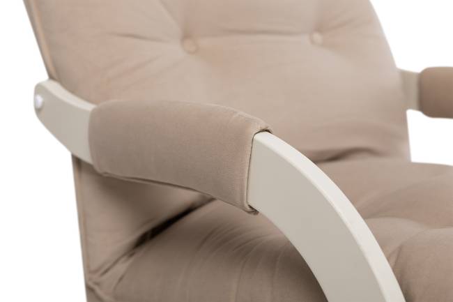 Кресло-маятник Leset Луно Слоновая кость V18 бежевый