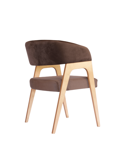 Стул-кресло Бакки натур/ коричневый