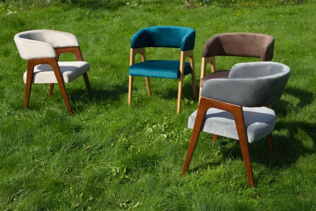 Стул-кресло Бакки натур/ коричневый